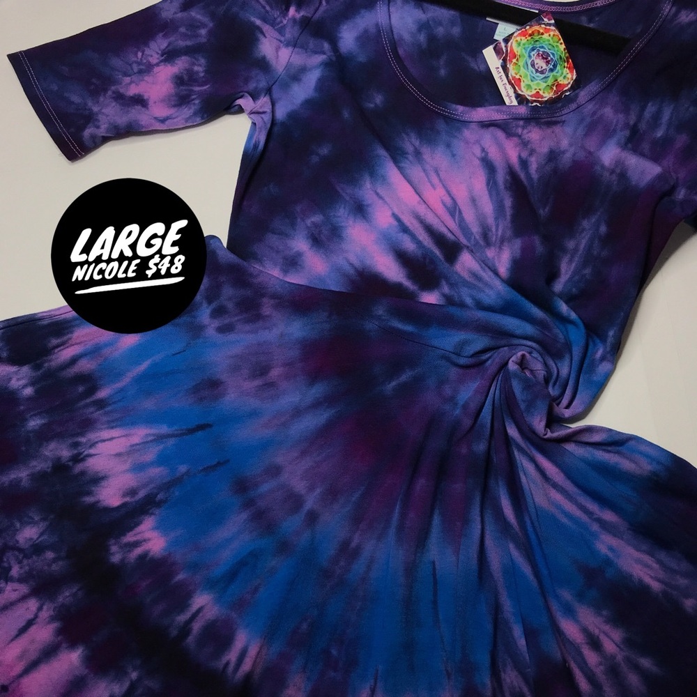 Custom Dyed Lularoe Nicole Dress
